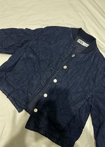 Zara Düğmeli Zara Kot Ceket