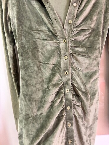 H&M Kadife Mini elbise