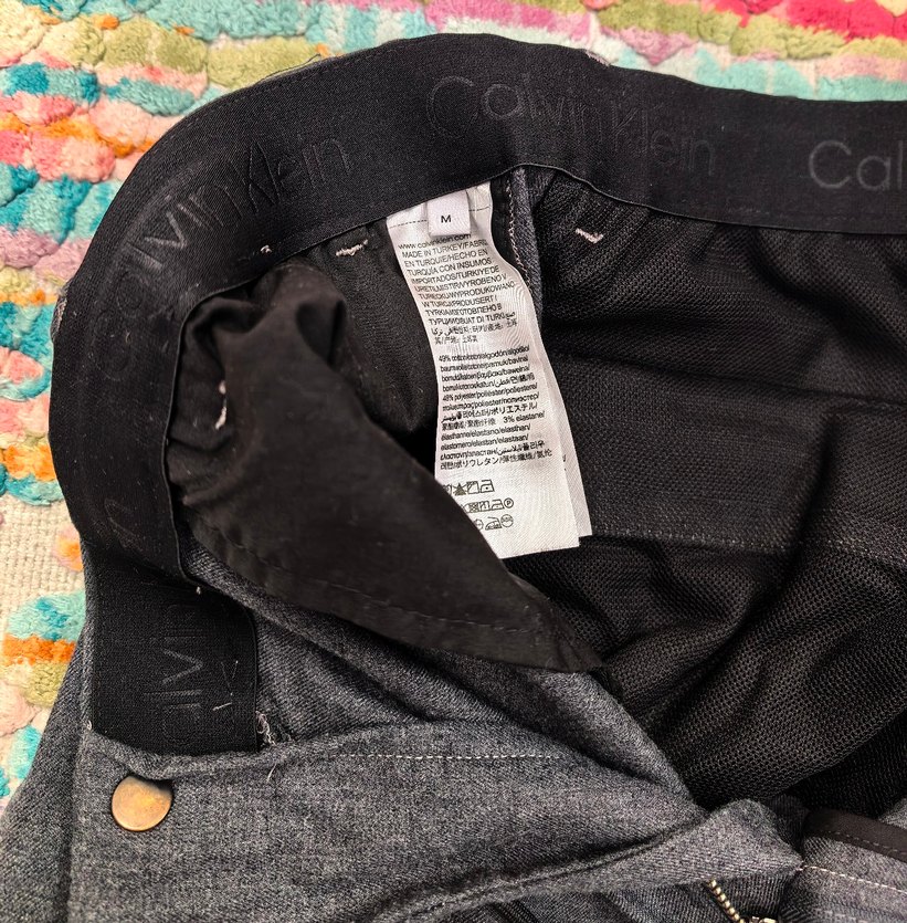 Calvin Klein Gri Melanj Rahat Pantolon — görsel 3/4