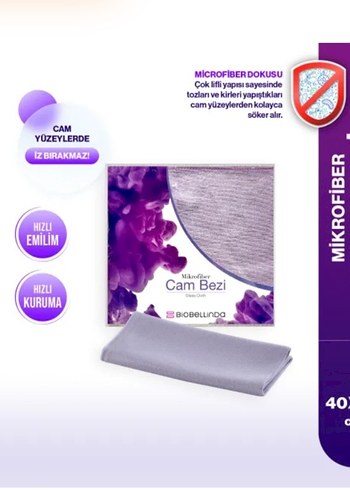 Bobelinda Mikrofiber Cam Bezi