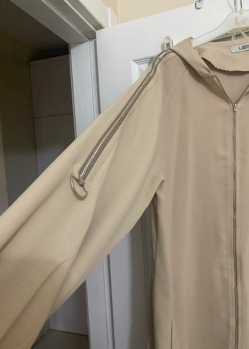Bej Kadın Uzun Salaş kap - Görsel 3
