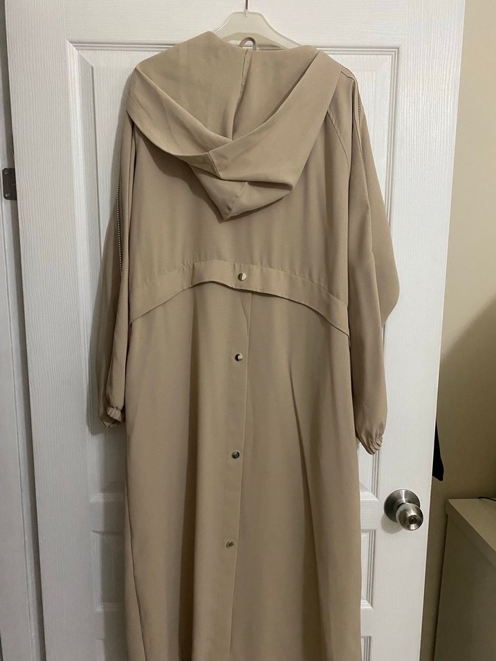 Bej Kadın Uzun Salaş kap - Görsel 2