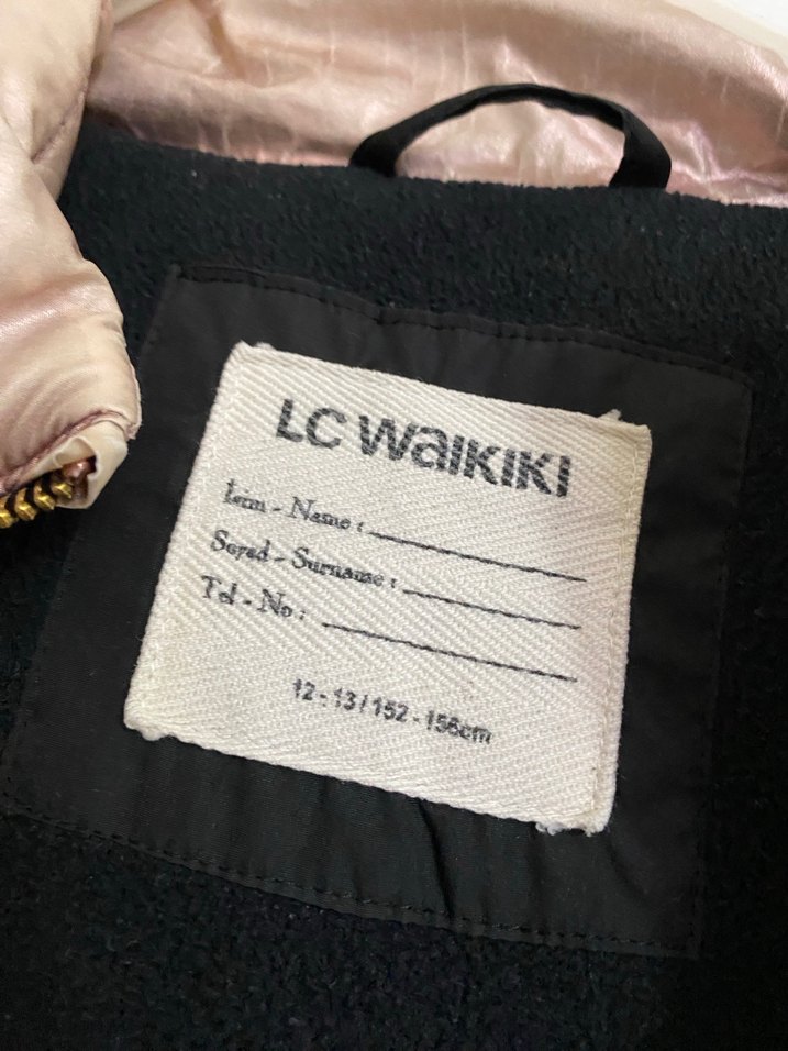 Fermuarlı Siyah Kız çocuk Uzun Kış Ceketi - Görsel 3