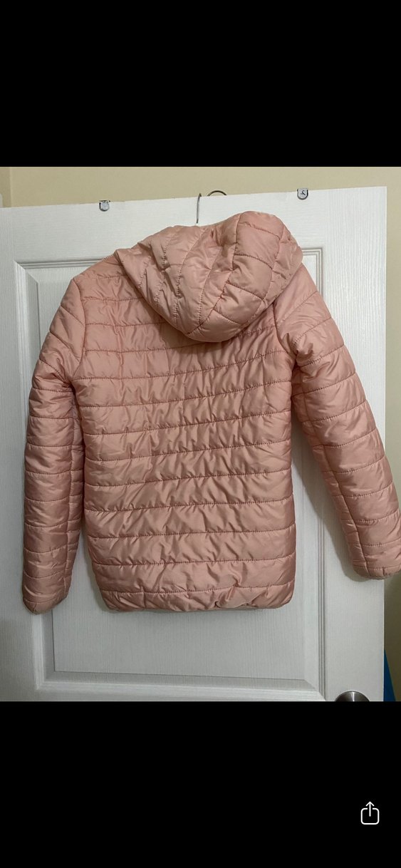 Bej Kapüşonlu çocuk Mont - Görsel 2