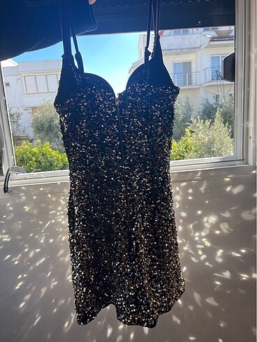 l Beden Bershka paletli elbise