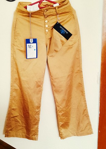 Diğer Camel Tonlu Yuksek Bel Duz Paca Pantolon