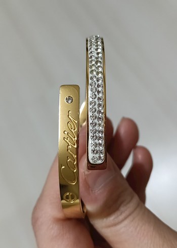 Cartier Altin Tasli İnce Bileklik