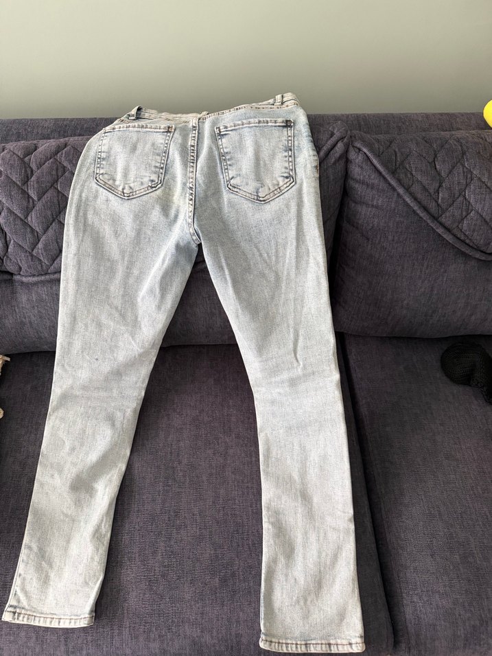 Açık Mavi Yüksek Bel Denim Jean — görsel 3/4