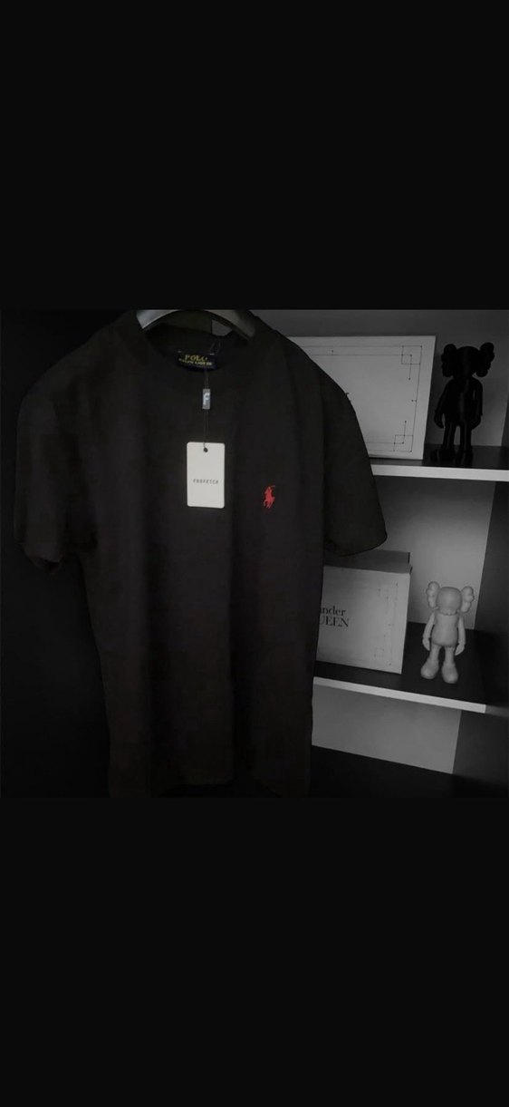 Polo Ralph Lauren Siyah Bisiklet Yaka Tişört — görsel 2/2