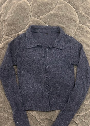 Trendyolmilla Düğmeli Antrasit Hırka-Kazak - Görsel 2