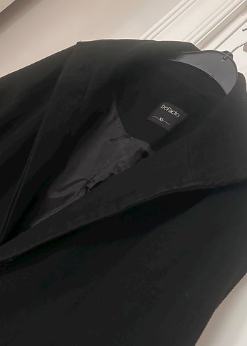 DeFacto Siyah Düğmeli Kadın Kaban - Görsel 4