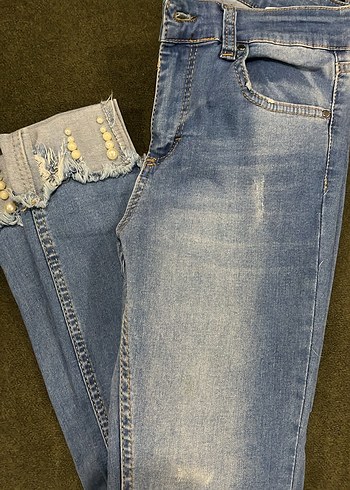 LC Waikiki İnci Detayli Acik Mavi Denim Jean