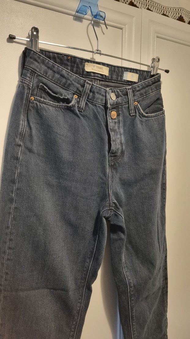 Koyu Mavi Yüksek Bel Denim Jean — görsel 5/8