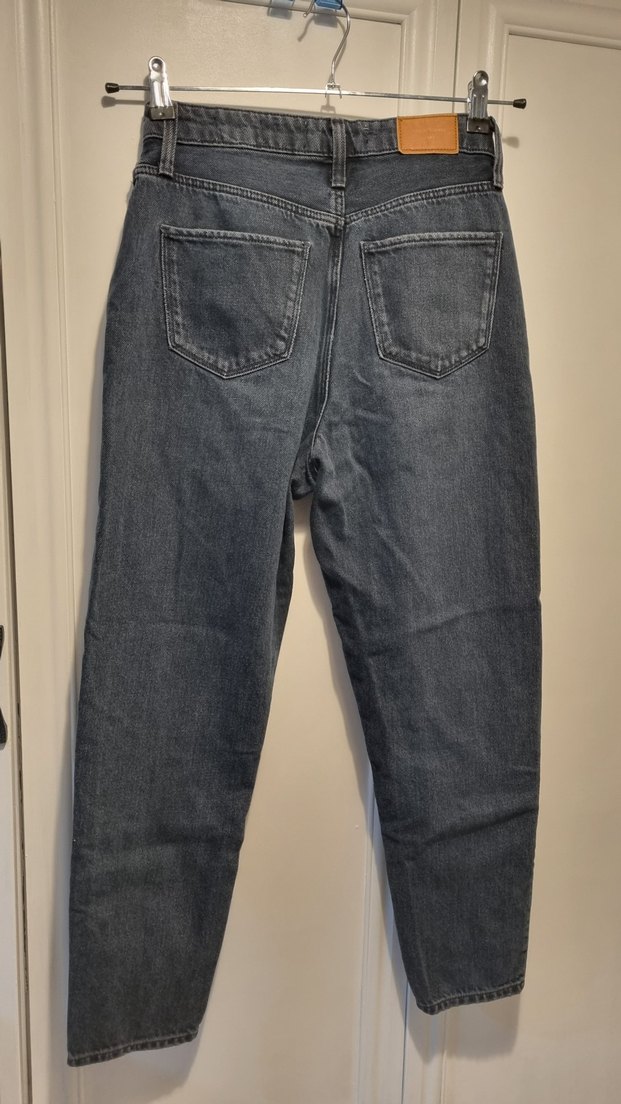 Koyu Mavi Yüksek Bel Denim Jean — görsel 6/8