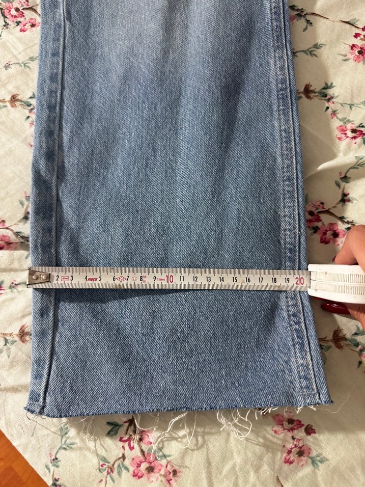 Açık Mavi Rahat Kesim Denim Jean — görsel 9/10