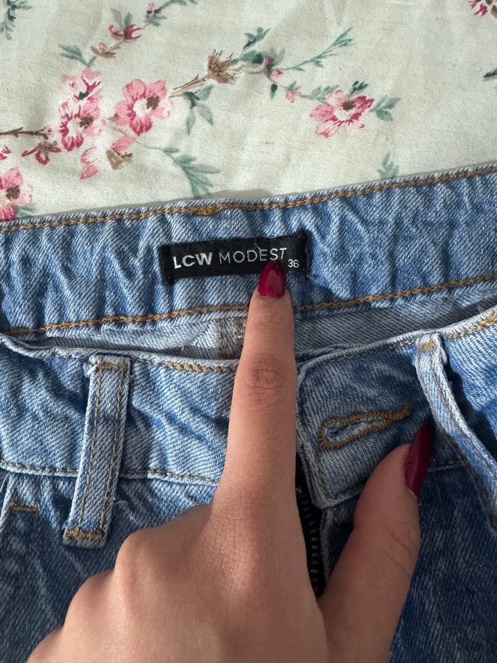 Açık Mavi Rahat Kesim Denim Jean — görsel 5/10