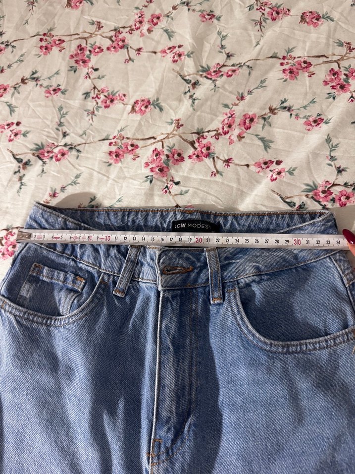 Açık Mavi Rahat Kesim Denim Jean — görsel 8/10