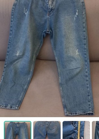 2K Acik Mavi Rahat Kesim Denim Jean