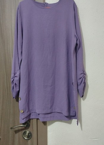 Zara Lila Uzun Kollu Rahat Tunik