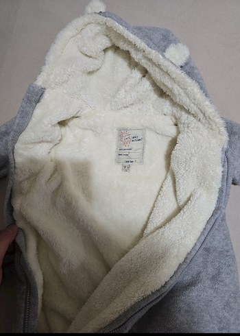 Gri Kürklü Bebek Tulumu - Görsel 3