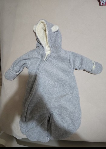 Gri Kürklü Bebek Tulumu - Görsel 4