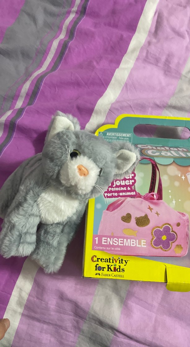 Pastel Gri Kedi Aksesuar Seti - Görsel 2