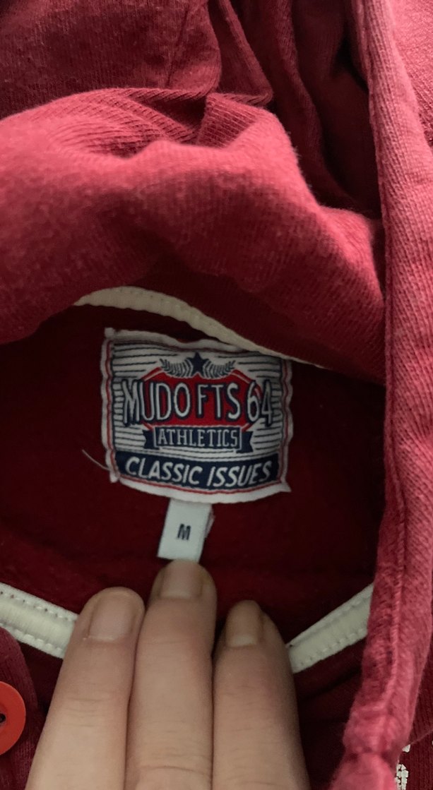 Bordo Rhode Island Kapüşonlu Sweatshirt — görsel 3/4