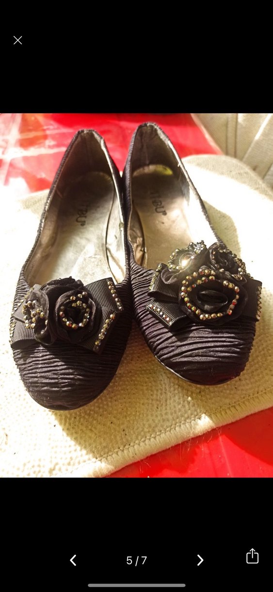 Siyah Pliseli Kadın ç Ayakkabı - Görsel 5