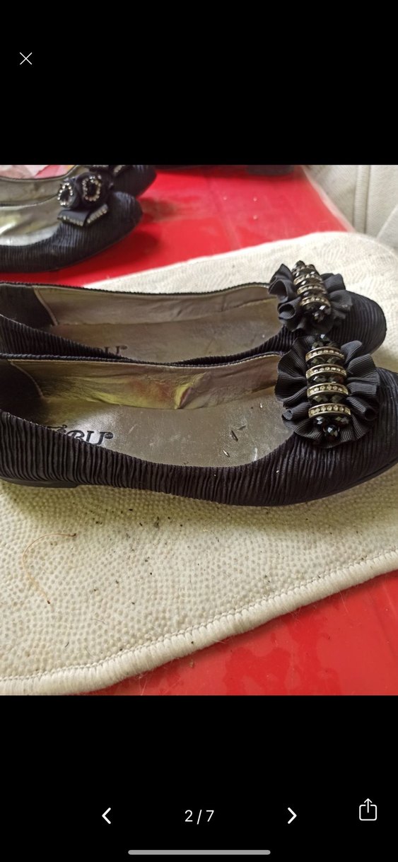 Siyah Pliseli Kadın ç Ayakkabı - Görsel 2