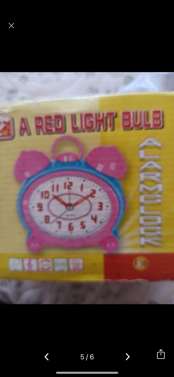 Renkli Pembe Masa Saati - Görsel 5