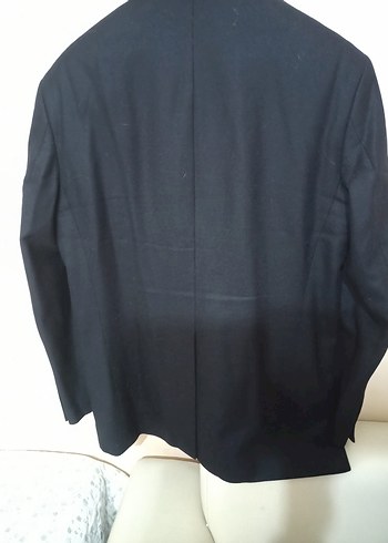 Siyah Erkek Düz Kesim Blazer Ceket - Görsel 3