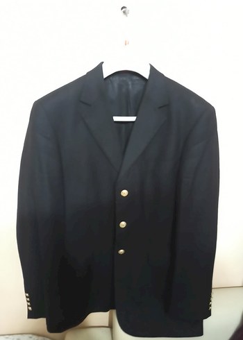 Siyah Erkek Düz Kesim Blazer Ceket - Görsel 5