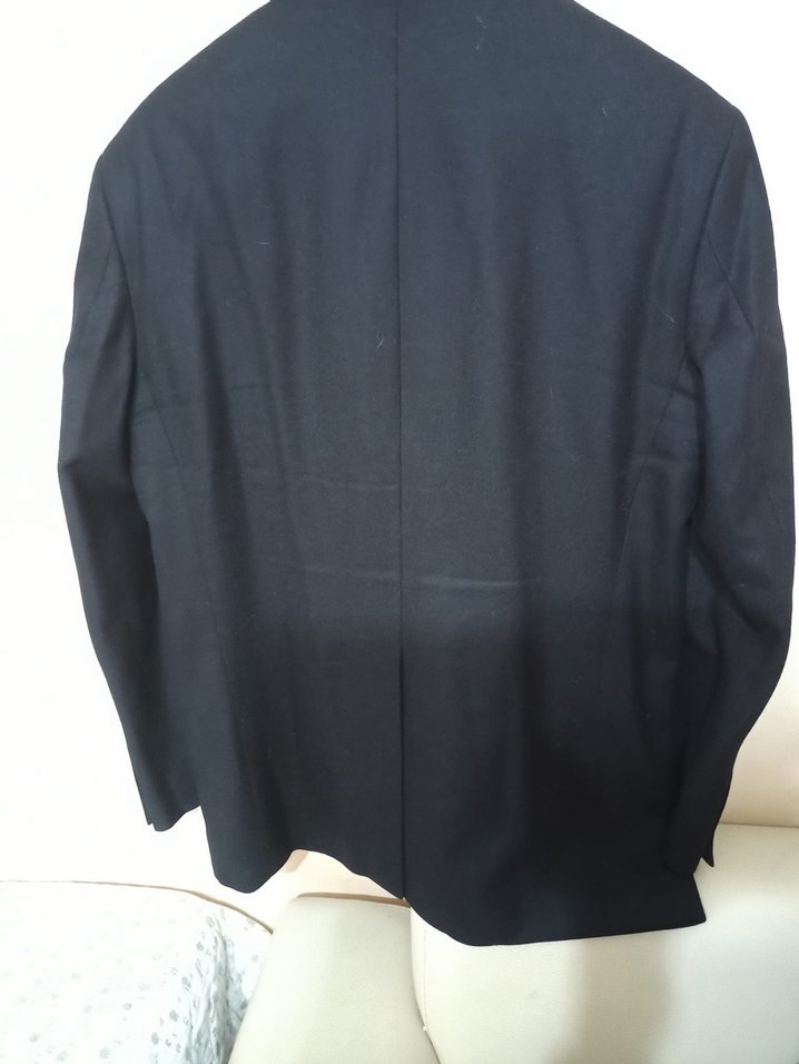 Siyah Erkek Düz Kesim Blazer Ceket - Görsel 3