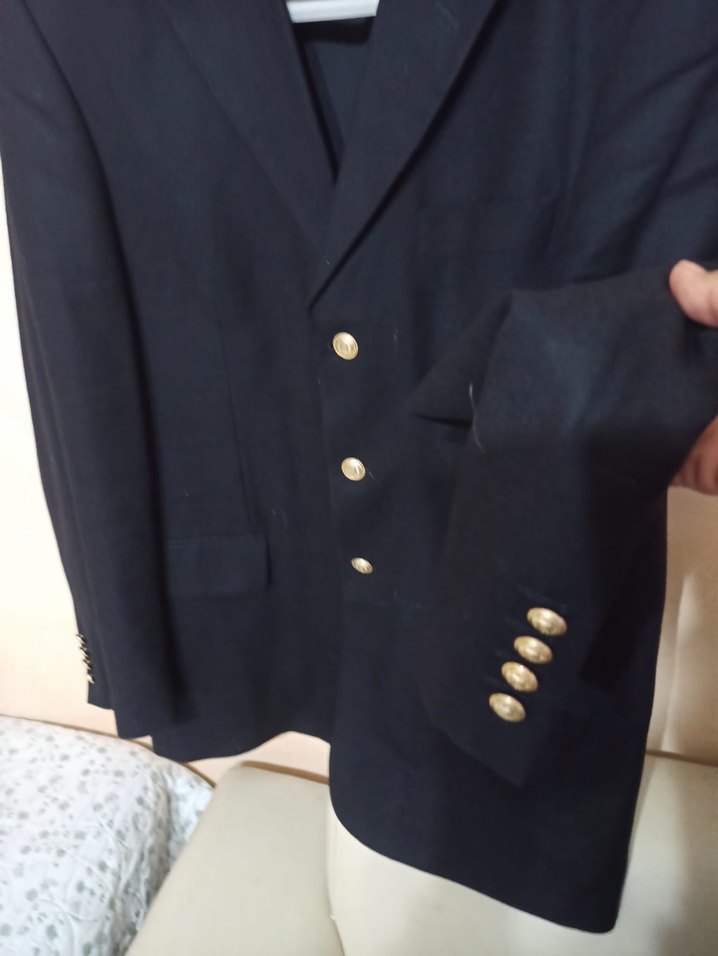 Siyah Erkek Düz Kesim Blazer Ceket - Görsel 2