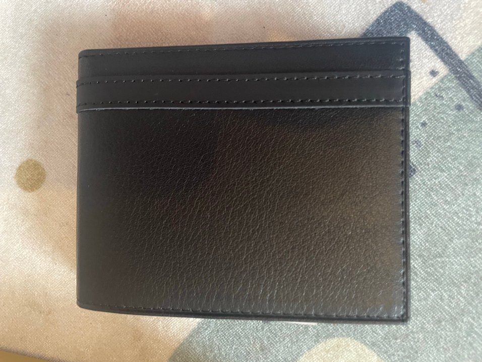 Baskılı Siyah Modern Klasik Erkek Cüzdanı Grande hakiki deri - Görsel 5