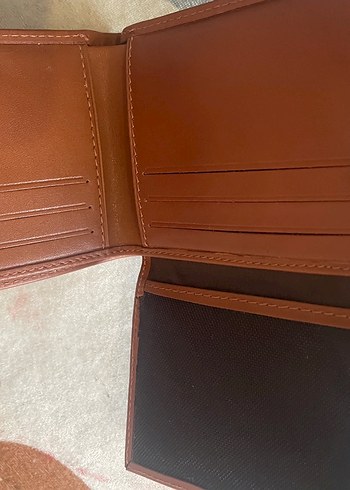 Taba renk hakiki deri Karaca orijinal erkek cüzdan sıfır - Görsel 4