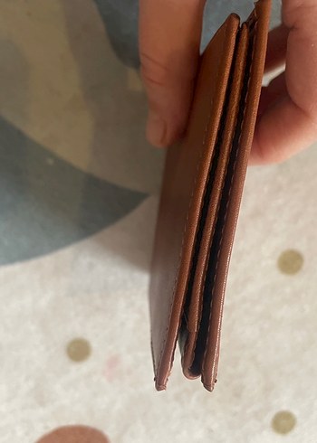 Taba renk hakiki deri Karaca orijinal erkek cüzdan sıfır - Görsel 5