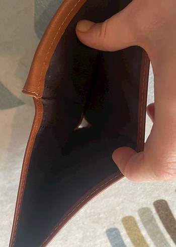 Taba renk hakiki deri Karaca orijinal erkek cüzdan sıfır - Görsel 7