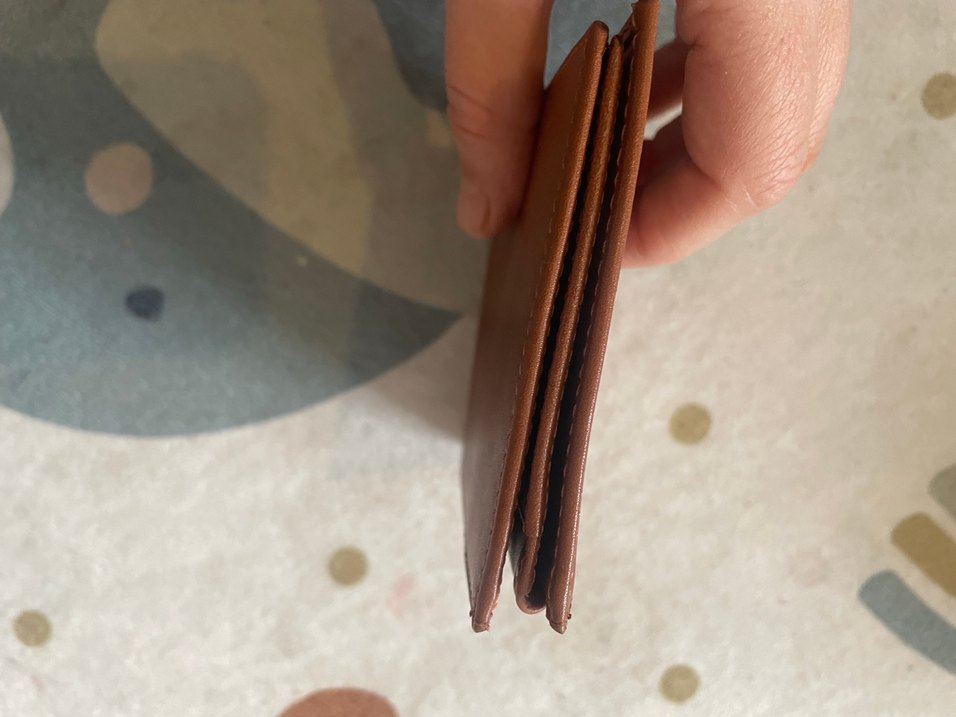 Taba renk hakiki deri Karaca orijinal erkek cüzdan sıfır - Görsel 5