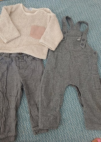 LC Waikiki Gri Erkek Çocuk Tulum ,polar kazak ve Pantolon
