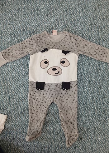 Koton Kids Gri Uzun Kollu Erkek Bebek Tulum