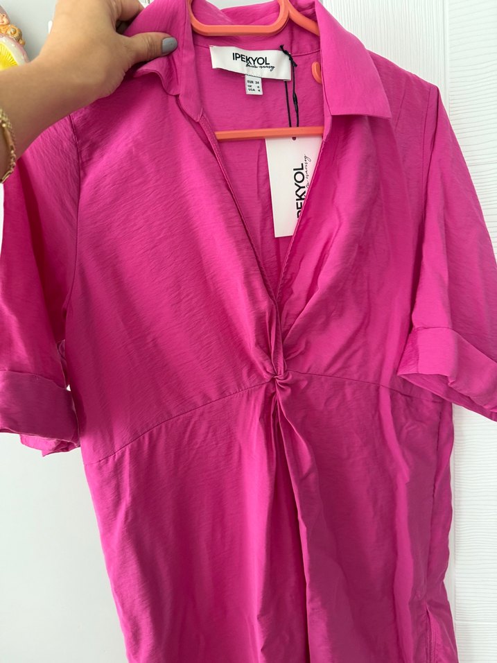 İpekyol pembe elbise - Görsel 4