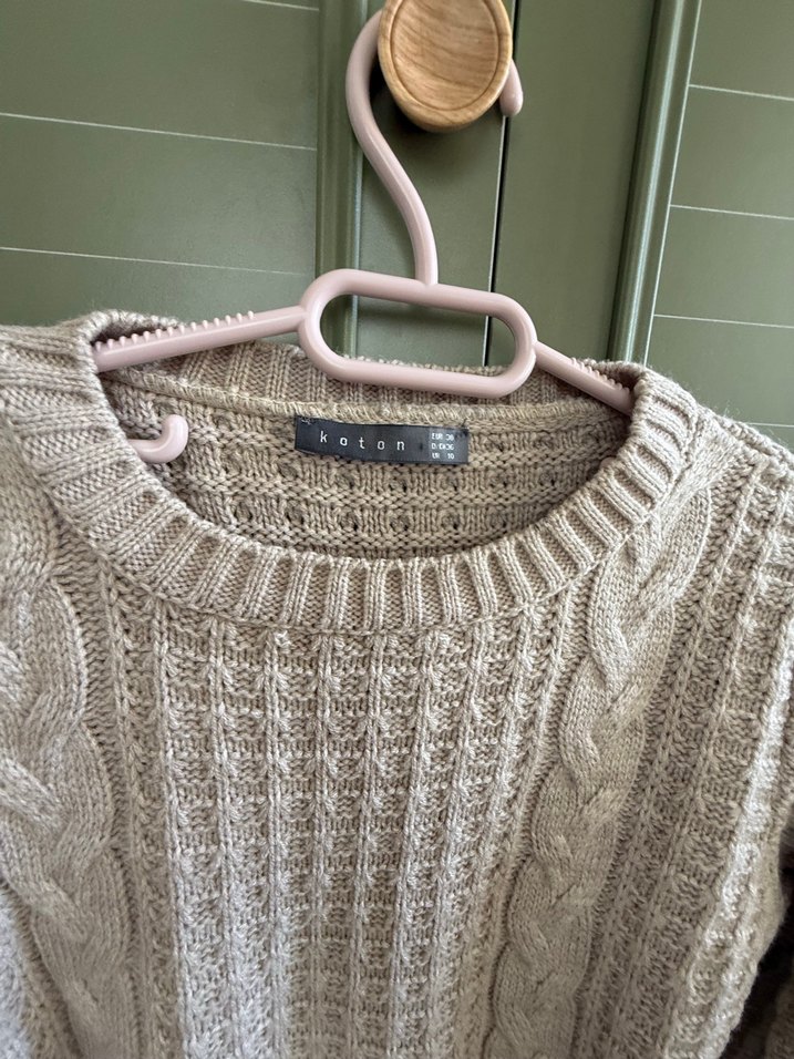 Koton kadın bej kazak - Görsel 2