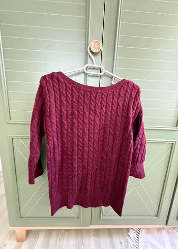 Mudo kadın bordo yün kazak - Görsel 3