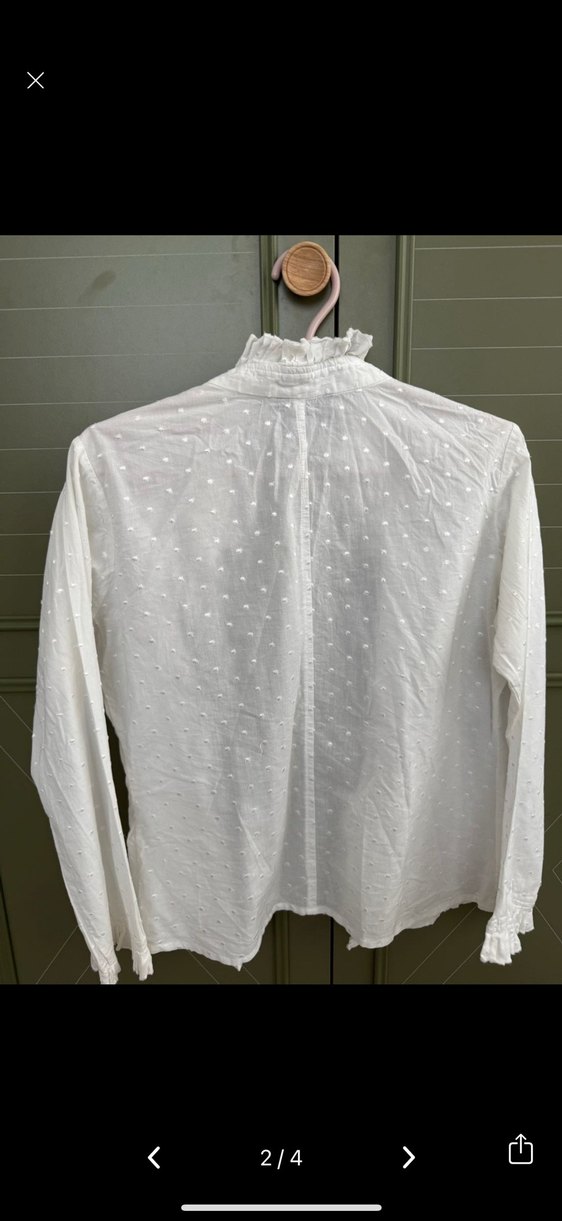 Zara şık beyaz gömlek - Görsel 2