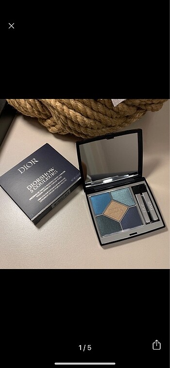 Dior far paleti fırçalı 279 Denim 5 renk