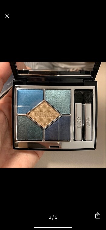 Dior Dior far paleti fırçalı 279 Denim 5 renk