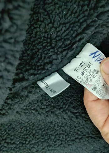 9 Yaş Beden Düğmeli Gri kot çocuk Jean Ceket