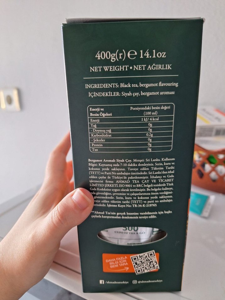 Ahmad Tea Special Blend Bergamotlu Siyah Çay 400g - Görsel 4