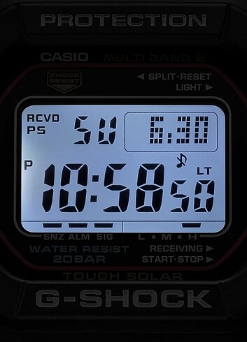  Beden Casio G-Shock GW-M5610U-1ER 5610U. Tough Solar (Güneş enerjili) 